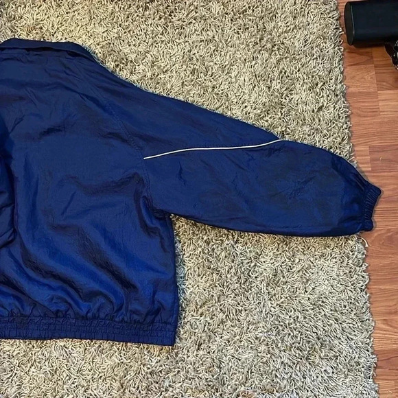 Vintage Active Frontier Men's Large Nylon Windbreaker Jacket - Retro Blue - Picture 9 of 9